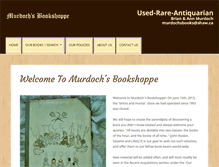 Tablet Screenshot of murdochsbookshoppe.com